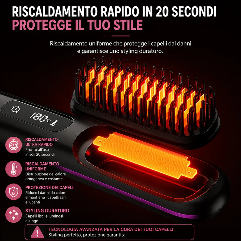 Pettine Ionico Wireless Lisciante
